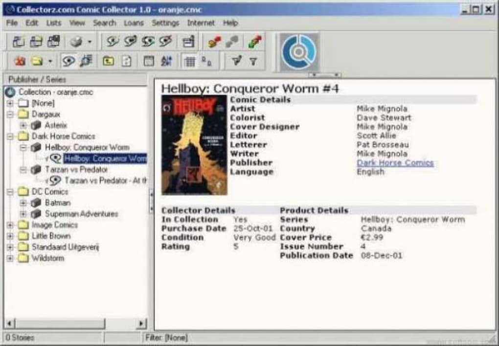 comic collector software free